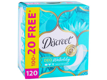 Ежедневные прокладки Discreet Deo Waterlily Multiform, ароматизированные, 120шт