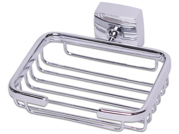 Мыльница прямоугольная Besser нержавеющая хромированная сталь 13х15х5см