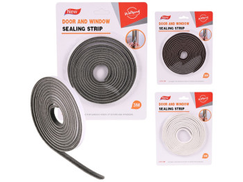 Уплотнитель для окон и дверей, пластик, ППУ, 3м×9мм×5,5мм (цена за 1шт)