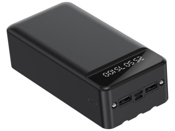 Универсальная мобильная батарея XO PR164 With cable 30000 mAh Цвет Чёрный