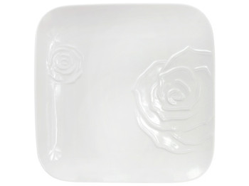 Тарелка обеденная, квадратная, цвет - белый, 30см