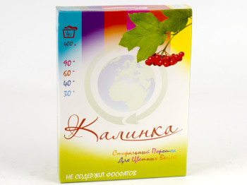 Стиральный порошок бесфосфатный "Color" "Калинка" для цветных тканей 400гр. (коробка) Чехия