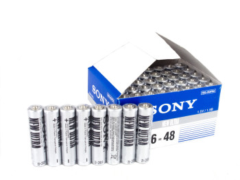 Батарейка солевая Sony New Ultra, 1.5V, AAA, R03 (цена за спайку 8шт)