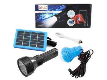 Фонарь YW-038-3W, 1 лампа 3W, гибкая Led лампа, Li-Ion аккумулятор, солнечная батарея, Box (YW-038-3