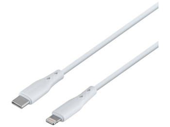 Мережевий зарядний пристрій Borofone BN3 Premium PD 20W Type-C to Lightning QC3.0 Колір Бiлий
