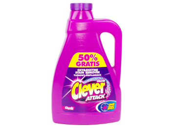 Жидкость-пятновыводитель Clever Attack 2000мл (Польша)
