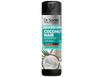 Шампунь Dr. Sante coconut hair с кокосовым маслом, экстраувлажнение для сухих и ломких волос, 250мл