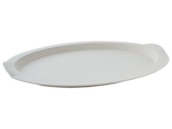 Таця овальна, 47х35х4см (колір біла роза) 167403