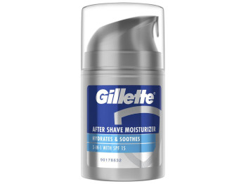 Лосьйон після гоління Gillette Hydrates & Soothes 3-в-1, 50мл
