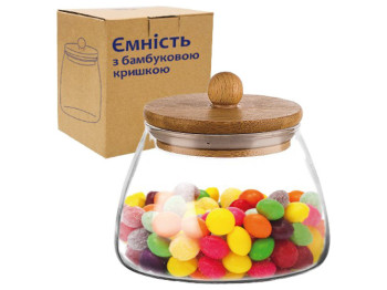 Емкость с бамбуковой крышкой 540мл