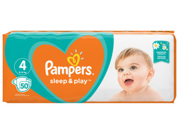 Подгузники PAMPERS Sleep&Play Maxi (9-14кг) 50шт