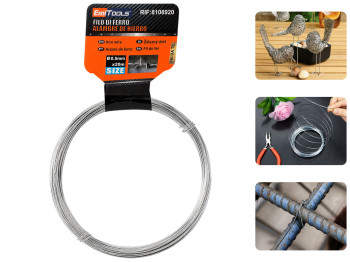 Проволока железная Emi tools для крепления и декора, 0.5 мм×20 м
