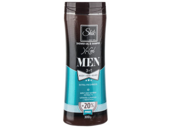 Гель-шампунь 3в1 Shik Men "X-Cool" для тіла, волосся, бороди 300мл