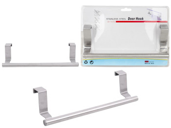 Держатель для полотенец на дверь металлический 23х6х7см