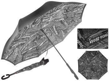 Зонт-трость обратного сложения диаметр 105см 8 спиц