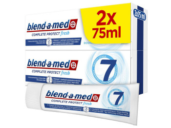 Зубна паста Blend-a-med Complete Protect Fresh 7 Екстрасвіжість (ціна за набір 2x75мл)