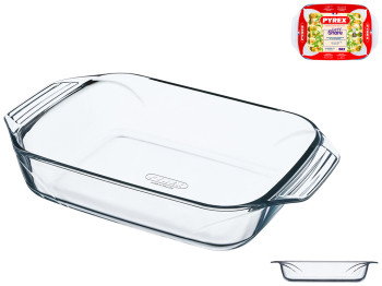 Форма скляна Pyrex, прямокутна, 39х25х7см, 4л, 3426470268615