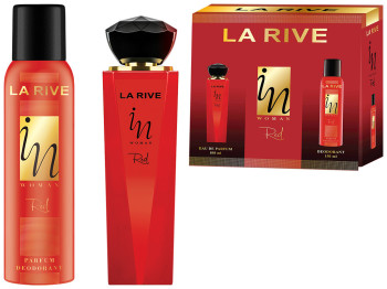 Набір подарунковий жіночий La Rive In Woman Red (парфумована вода 100мл, дезодорант 150мл)