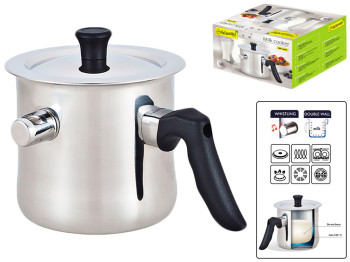 Молочник Maestro со свистком, двойные стенки, все виды плит 1,5л