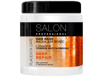 Маска Salon Professional "Глубокое восстановление" с плацентой, для длинных и секущихся волос 500мл