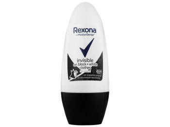 Дезодорант-антиперспирант шарик. Rexona "Антибактериальный и невидимый на черном и белом" 48ч 50мл