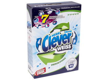 Стиральный порошок бесфосфатный Clever Weiss 3,25кг