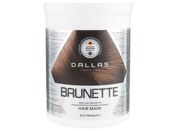 Маска зволожуюча Dalas Brilliant Brunette для захисту кольору темного волосся 1л