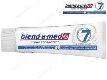 Зубна паста Blend-a-med Complete Захист 7, Кришталева білизна, 75мл