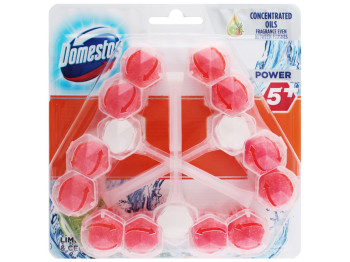 Блок-трио для очистки унитаза Domestos Power 5 Лайм и кедр 3х55г