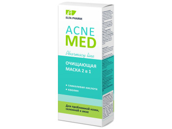 Маска очищуюча 2в1 Acne Med для проблемної шкіри, схильної до акне 40мл