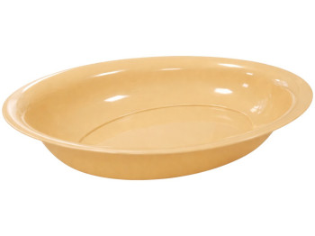 Блюдо овальне Консенсус, пластик, 3,5л, 43×31,5×10,5см, колір бежевий