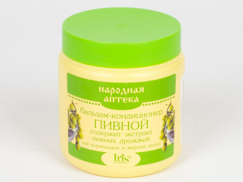 Бальзам-кондиціонер Iris "Народна аптека" "пивний" для нормального і жирного волосся 500мл