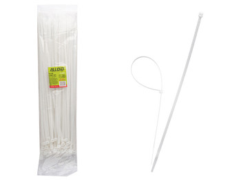 Хомут пластиковый Alloid, 7,6х500мм, 100шт, белый (PC-76500 W)