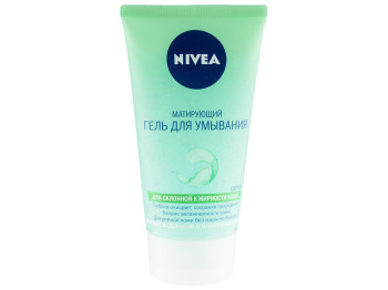 Гель для вмивання Nivea "Матуючий", з морськими водоростями і Hydra IQ, для жирної шкіри 150мл