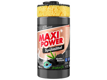 Засіб для миття посуду Maxi Power Чорне вугілля, 1л