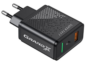 Зарядное устройство Grand-X Fast Charge 5в1 QC 3.0, AFC, SCP,FCP, VOOC, 1 USB 22.5W CH-850