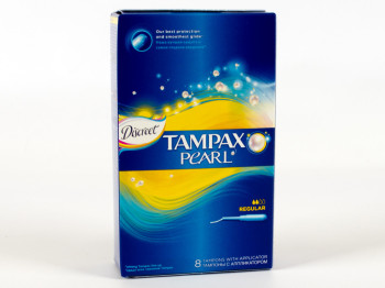 Тампоны Tampax-Discreet Pearl "Regular Single" 8шт 2капли