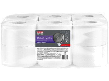 Бумага туалетная Pro service Comfort двухслойная, 120м (цена за упаковку 12шт)