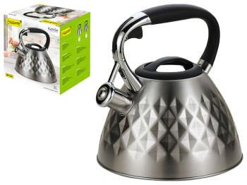 Чайник Maestro свисток, нержавеющая сталь, все типы плит 3л