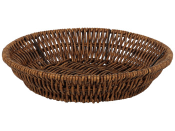 Корзина для хранения Restaer, плетеная, PE, металл, круглая, 22×5 см
