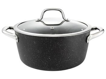 Каструля President Stone з кришкою, 24см, 4,5л, 95782