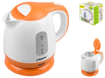 Чайник электрический Maestro ORANGE 220-240B, 50-60Гц, 900-1100Вт 1л