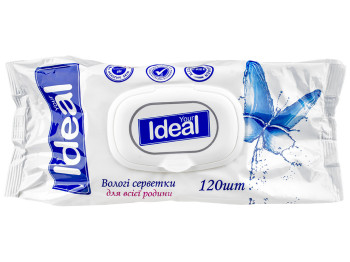 Влажные салфетки Your Ideal для всей семьи, 120шт с пластиковым клапаном