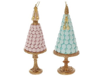 Декоративная подвесная фигурка Торт Macaron на подставке, 2 дизайна, 18см (цена за 1шт)
