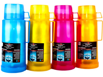 Термос Stenson пластик+стекло 1.0л MT-0215