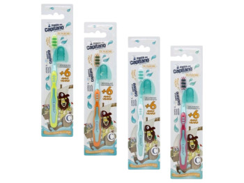 Зубная щетка Pasta del Capitano Junior 6+, мягкая, пластик (цена за 1шт)