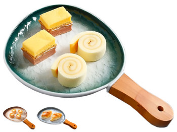 Блюдо с деревянной ручкой Moon 31х21см