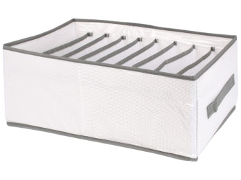 Органайзер для хранения белья White, 9 отделений, 32×25×17 см, с ручкой