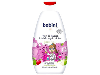 Гель для ванны и умывания Bobini Fun Аромат яблока, 500мл
