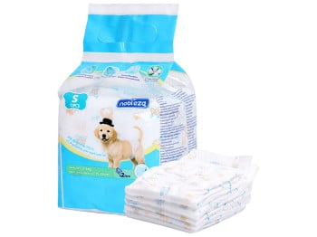 Подгузники для собак Nobleza, для кобелей , размер S, 45×20см, 2-4 кг, 10шт, (цена за упаковку)